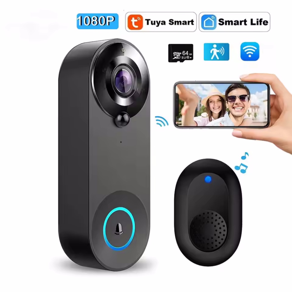 Smart Doorbell Wired - Tuya 1080P اللاسلكية جرس باب واي