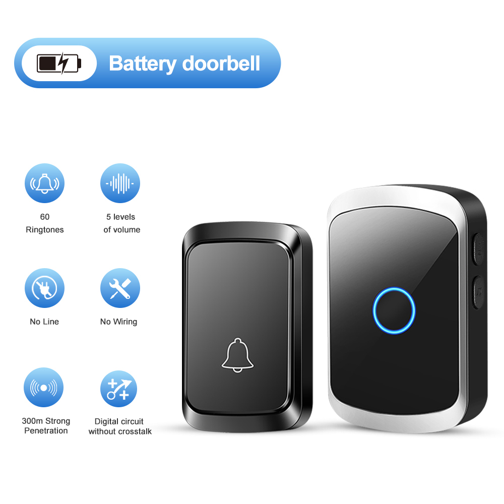 Smart Home Automation Diy - طقم جرس الباب اللاسلكي الذكي بدون