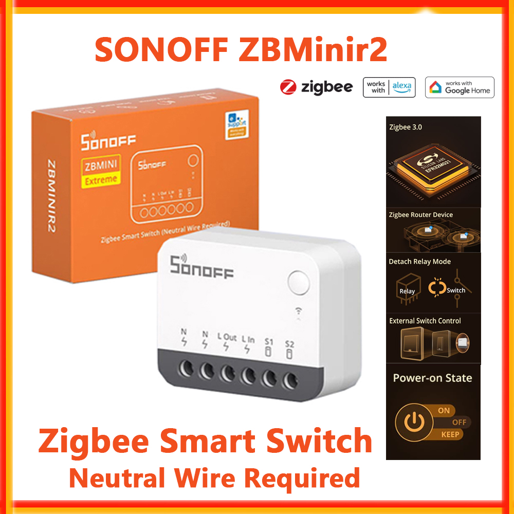 Sonoff Basic Switch - مفتاح ذكي SONOFF ZBMinir2 Zigbee، مفتاح