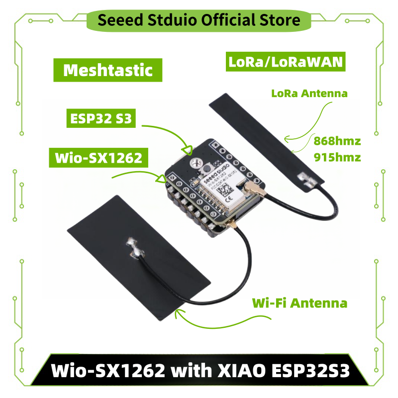 Home Automation Arduino - وحدة لورا ESP32 S3 Meshtastic SX1262
