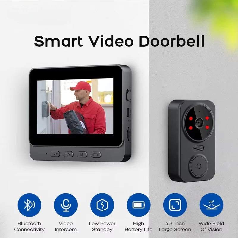 Smart Doorbell Wired - جرس باب ذكي M8 مع كاميرا