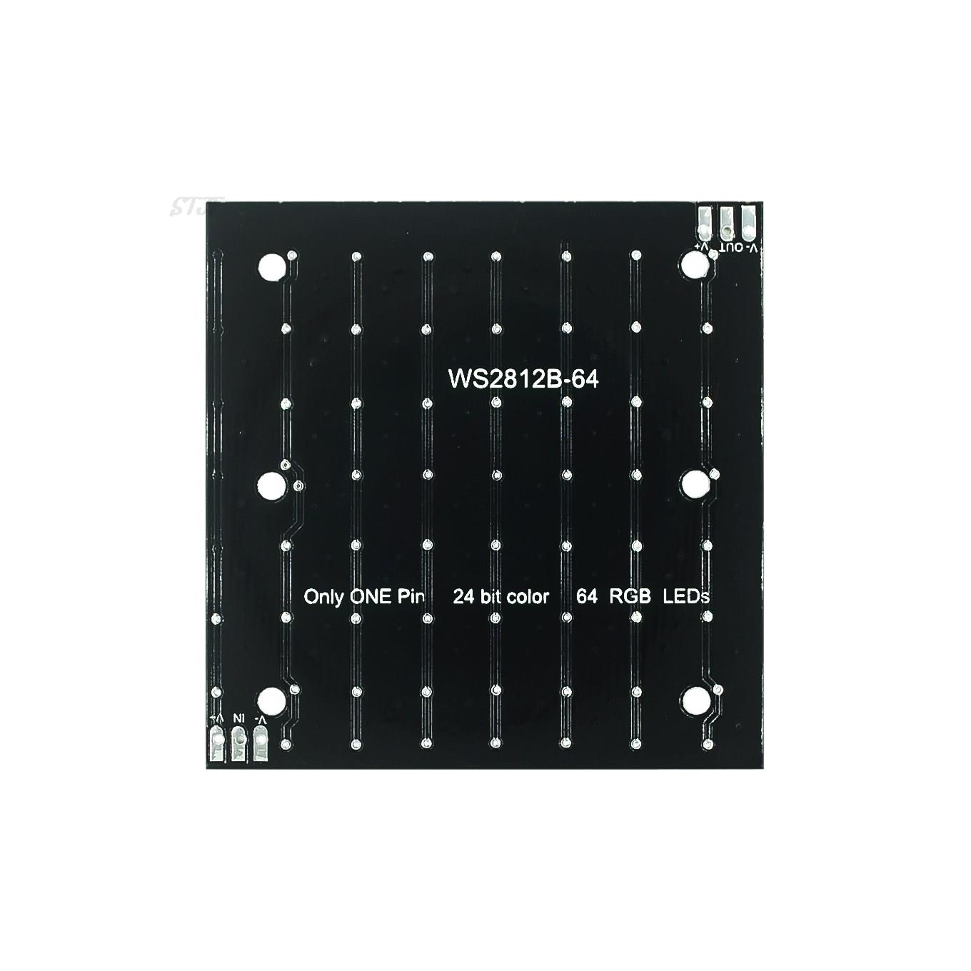 WS2812 smd LED 5050 RGB 8x8 64 - مراجعة Rgb Led Matrix 8X8 وسعره