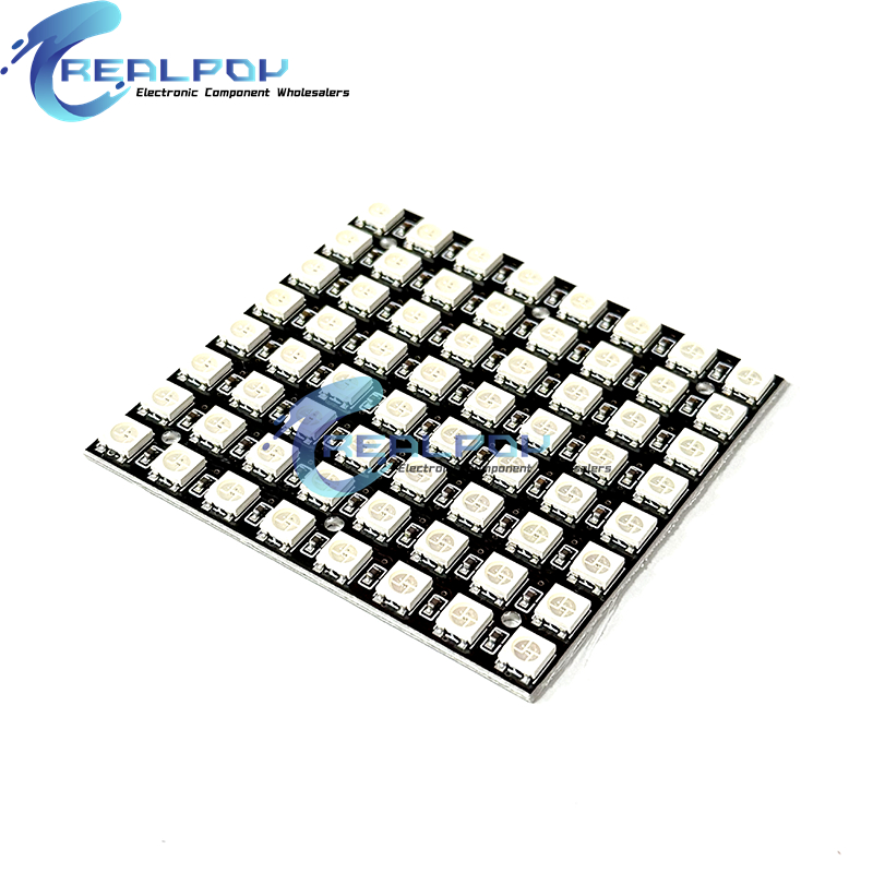 WS2812 LED 5050 RGB 8x8 64 بت  - مراجعة Rgb Led Matrix 8X8 وسعره