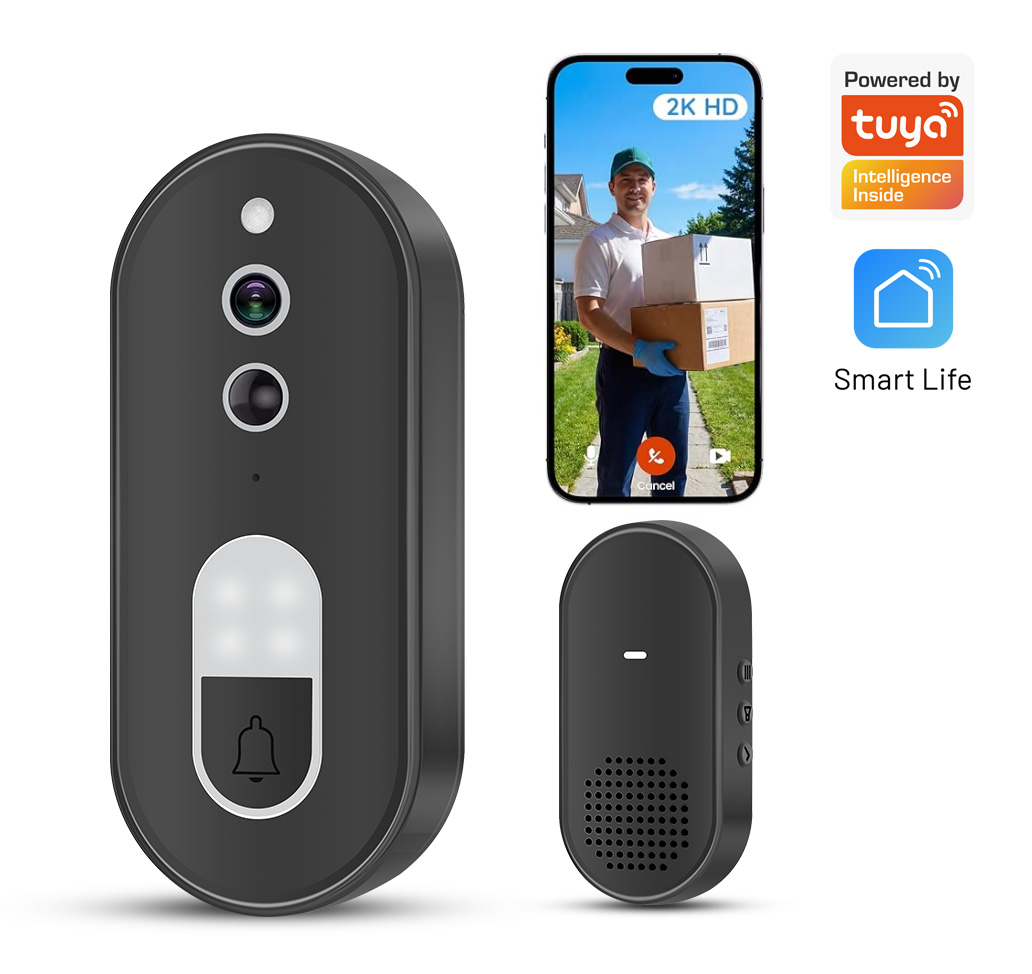 جرس باب ذكي لاسلكي واي فاي بدق - مراجعة Smart Doorbell Wired وسعره