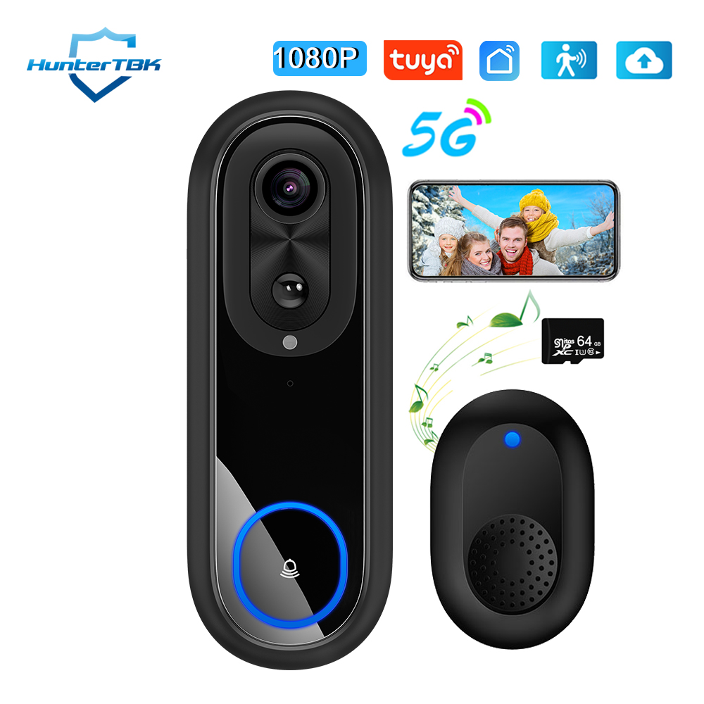 5G 2.4G واي فاي جرس باب يتضمن  - مراجعة Smart Doorbell Wired وسعره