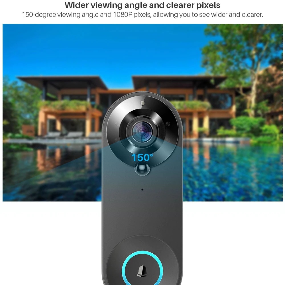 Tuya 1080P اللاسلكية جرس باب و - مراجعة Smart Doorbell Wired وسعره