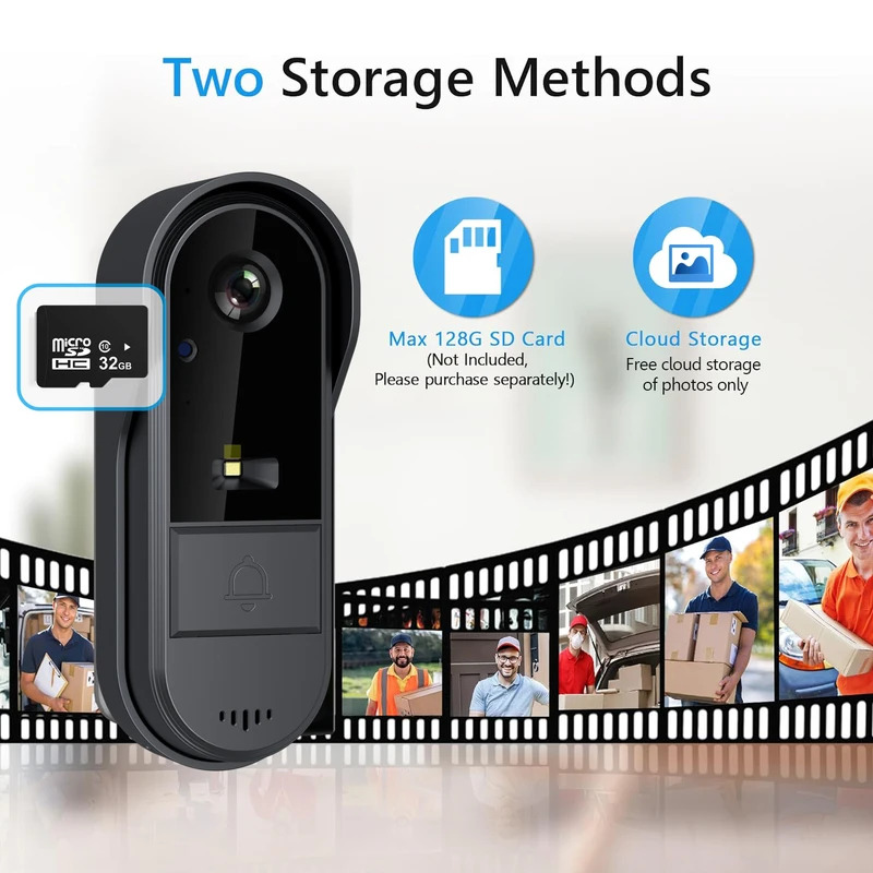 Tuya WiFi جرس باب ثنائي الاتجا - مراجعة Smart Doorbell Wired وسعره