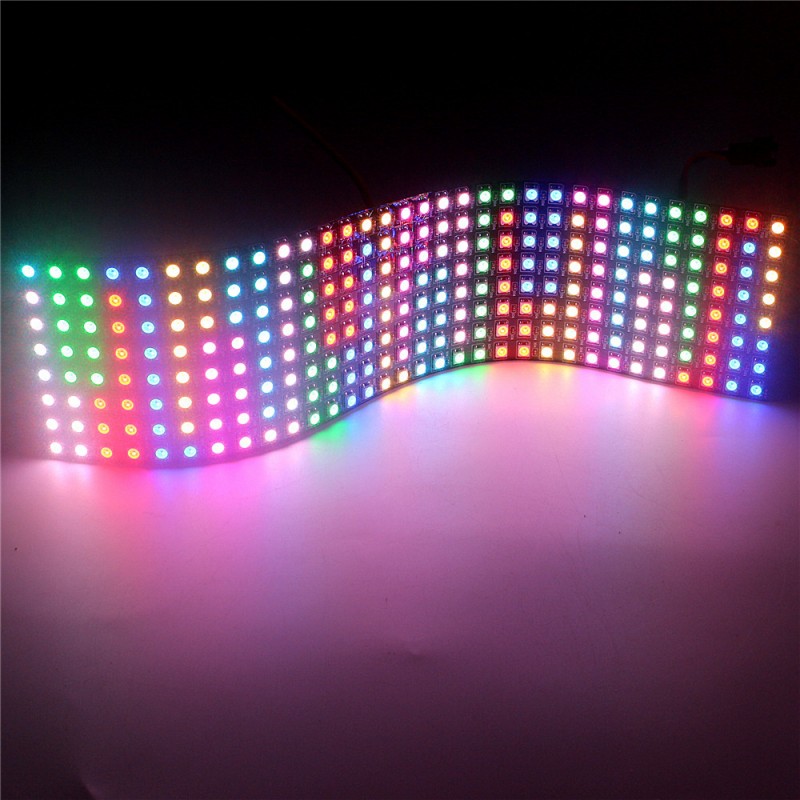DC12V WS2815 DC5V WS2812B RGB  - مراجعة Rgb Led Matrix 8X8 وسعره