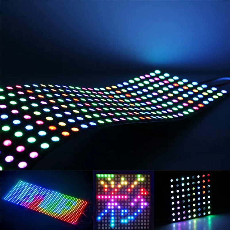 DC12V WS2815 DC5V WS2812B RGB  - مراجعة Rgb Led Matrix 8X8 وسعره