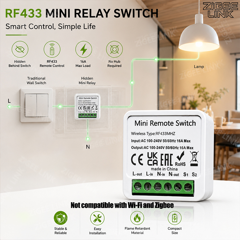 جهاز استقبال ذكي صغير RF433MHz - مراجعة Home Automation Systems Diy وسعره