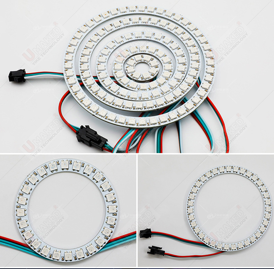 2 قطعة WS2812B أضواء لوحة مرنة - مراجعة Rgb Led Matrix 8X8 وسعره