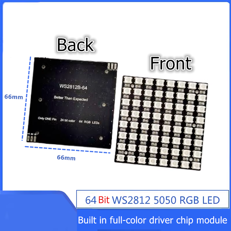 وحدة مصفوفة LED RGB قابلة للبر - مراجعة Rgb Led Matrix 8X8 وسعره