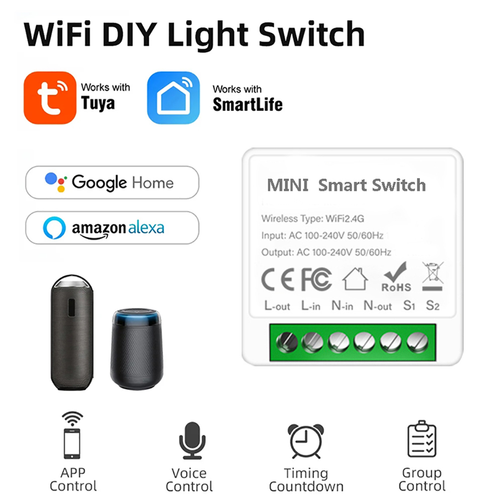 2 طريقة التحكم Tuya Mini 16A W - مراجعة Diy Home Automation Controller وسعره