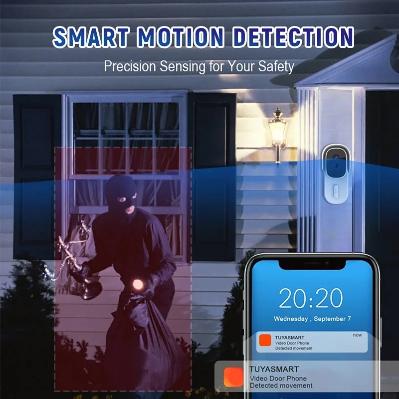 جرس باب ذكي مع كاميرا فيديو وص - مراجعة Smart Doorbell Wired وسعره