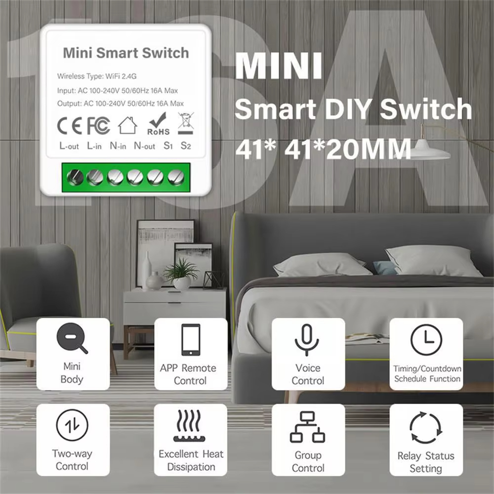 مفتاح ذكي صغير بتقنية واي فاي  - مراجعة Diy Home Automation Controller وسعره