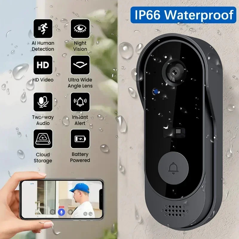 كاميرا جرس باب لاسلكية عالية ا - مراجعة Smart Doorbell Wired وسعره