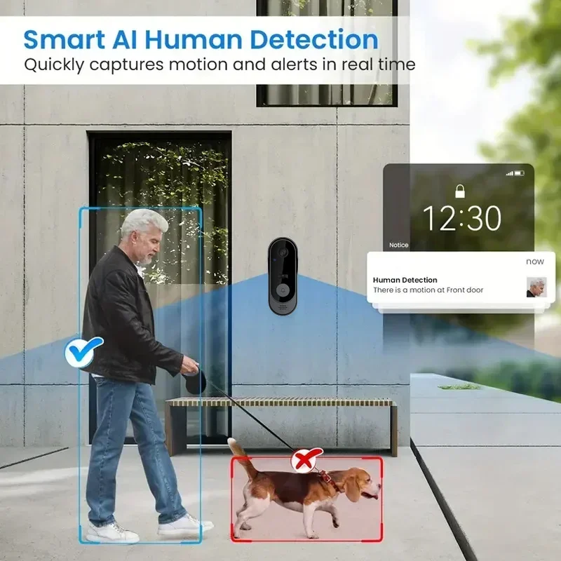 كاميرا جرس باب لاسلكية عالية ا - مراجعة Smart Doorbell Wired وسعره