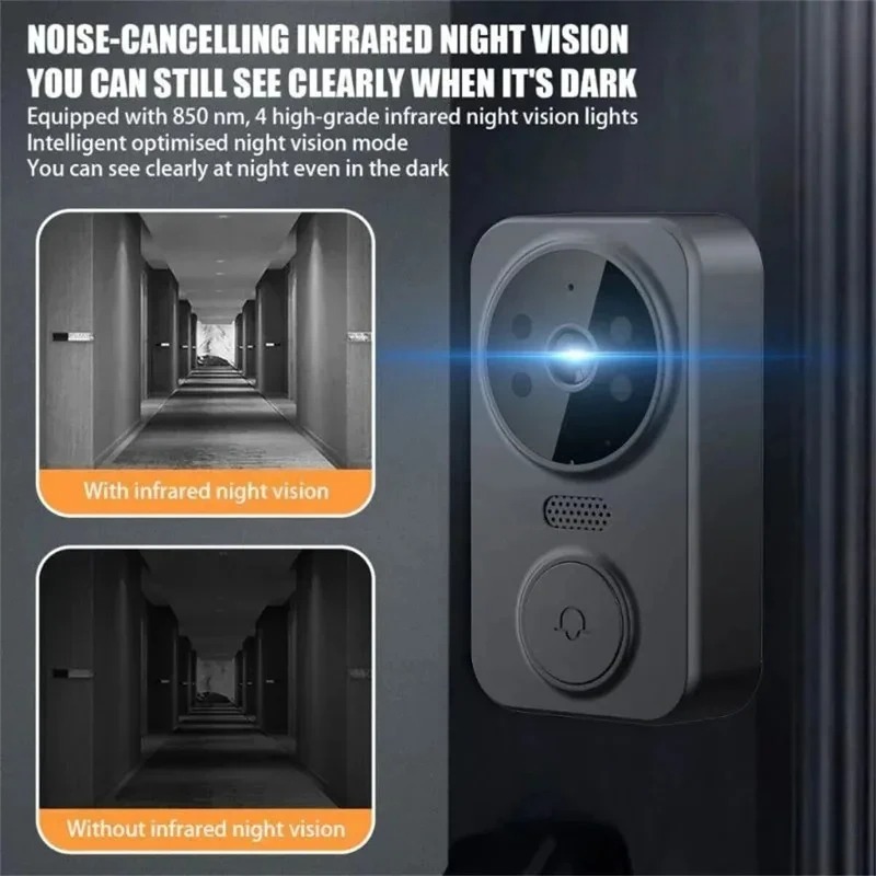 جرس باب ذكي M8 مع كاميرا واي ف - مراجعة Smart Doorbell Wired وسعره