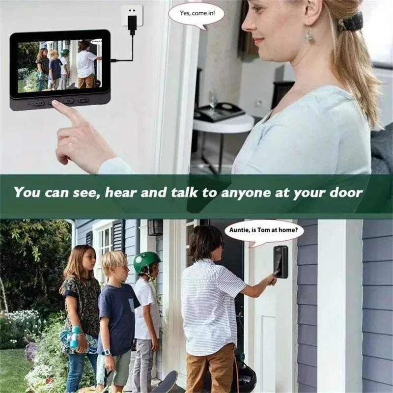 جرس باب ذكي M8 مع كاميرا واي ف - مراجعة Smart Doorbell Wired وسعره