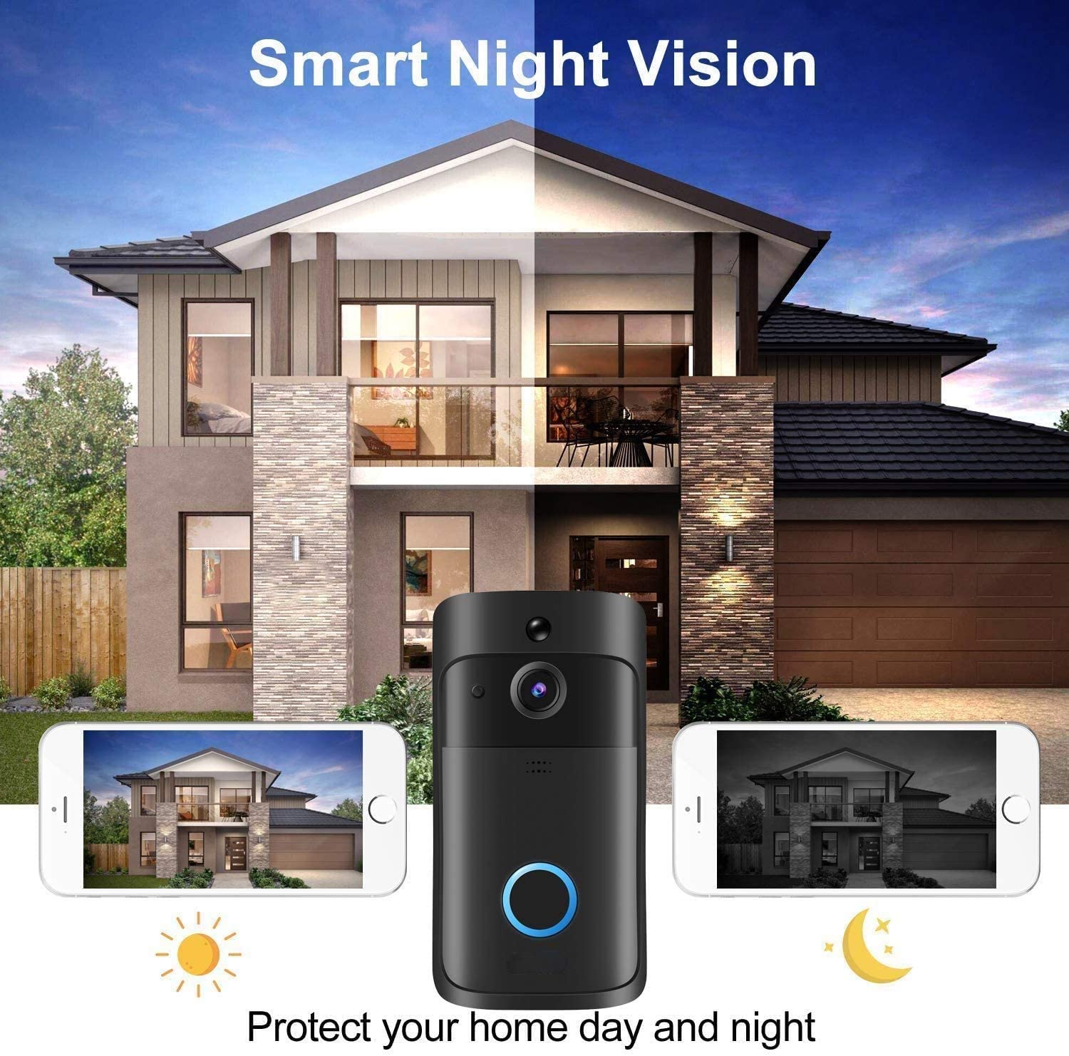 كاميرا جرس باب فيديو HD واي فا - مراجعة Smart Doorbell Wired وسعره