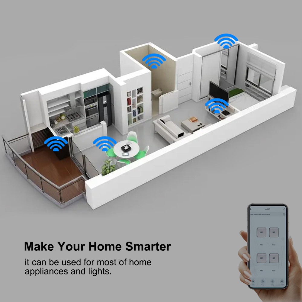 4CH Wifi / Zigbee Smart Relay  - مراجعة Smart Home Automation Diy وسعره