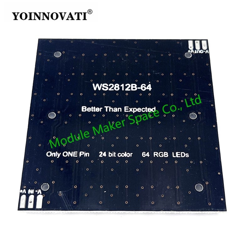 لوحة إضاءة LED WS2812 5050 RGB - مراجعة Rgb Led Matrix 8X8 وسعره