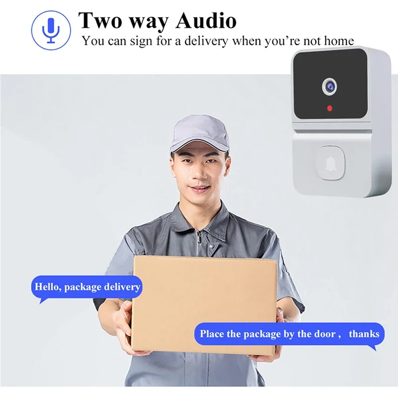 جرس باب ذكي لاسلكي مع اتصال دا - مراجعة Smart Doorbell Wired وسعره
