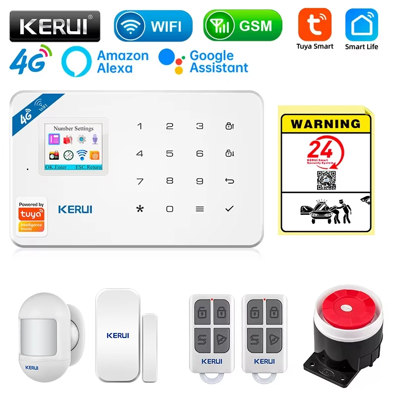 KERUI نظام إنذار أمان عدة W184 - مراجعة Smart Home Automation Diy وسعره