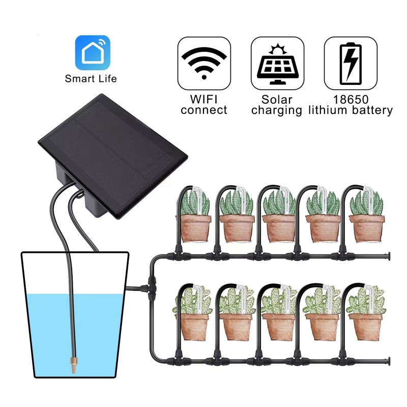 WIFI الشمسية التلقائي آلة الري - مراجعة Smart Home Automation Diy وسعره