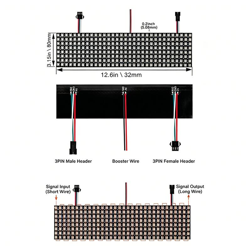 وحدة بكسل ذكية WS2812B، لوحة م - مراجعة Rgb Led Matrix 8X8 وسعره