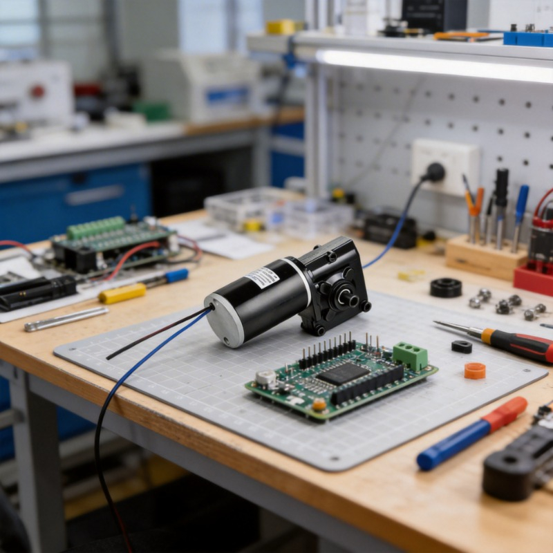 محرك تروس تيار مستمر بفرشاة ZY - مراجعة Diy Automation Projects وسعره